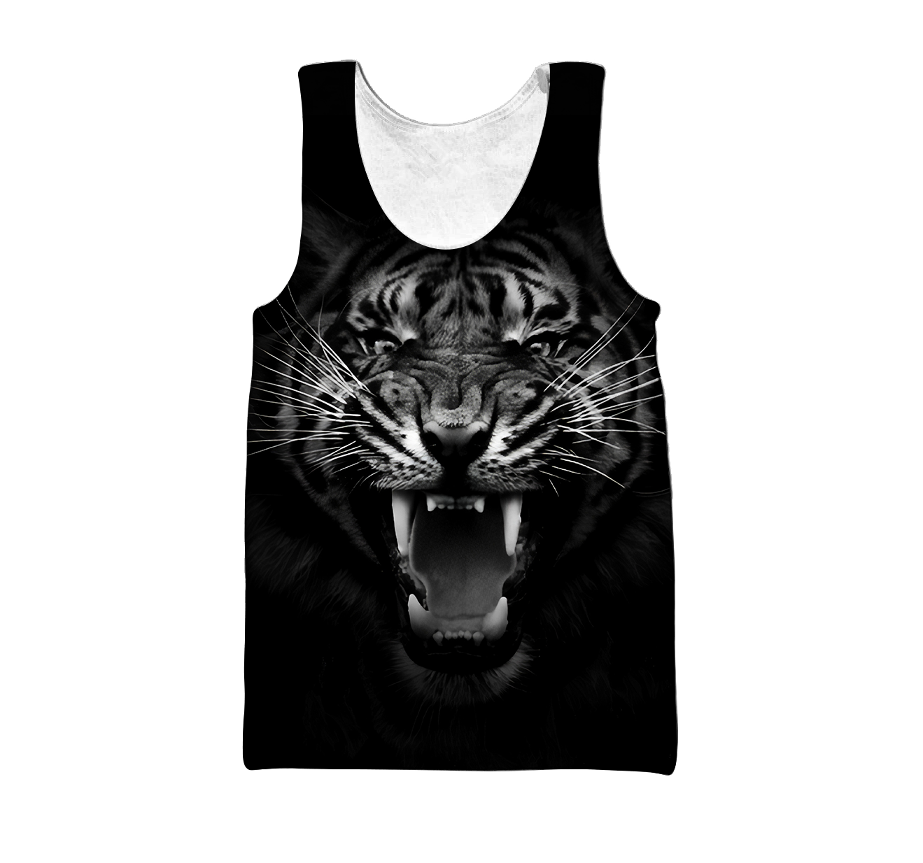 Tiger Back And White 3D All Over Printed Shirts For Men and Women DQB08202004