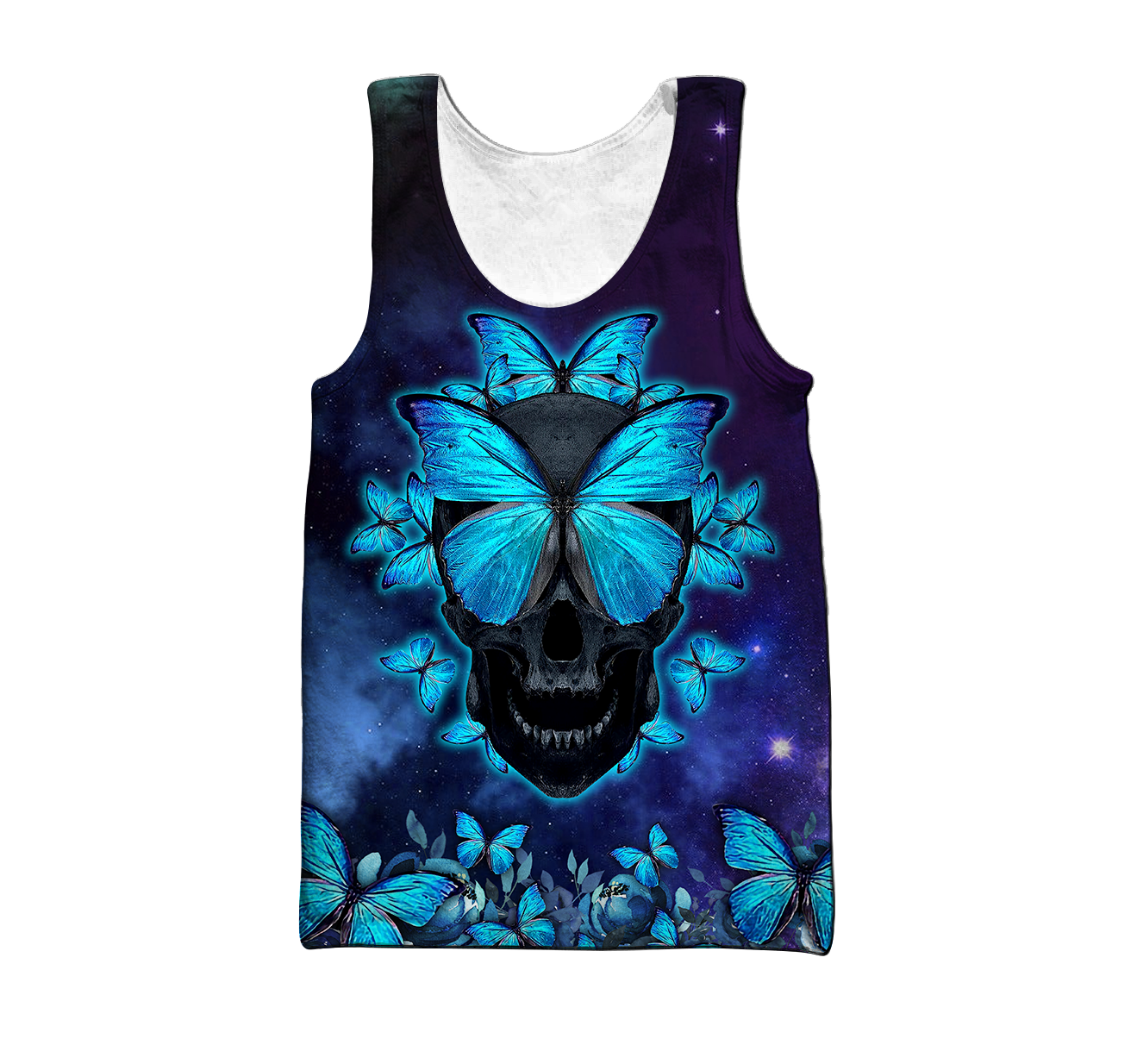 Butterfly Love Skull red 3D all over printed for man and women QB06052001