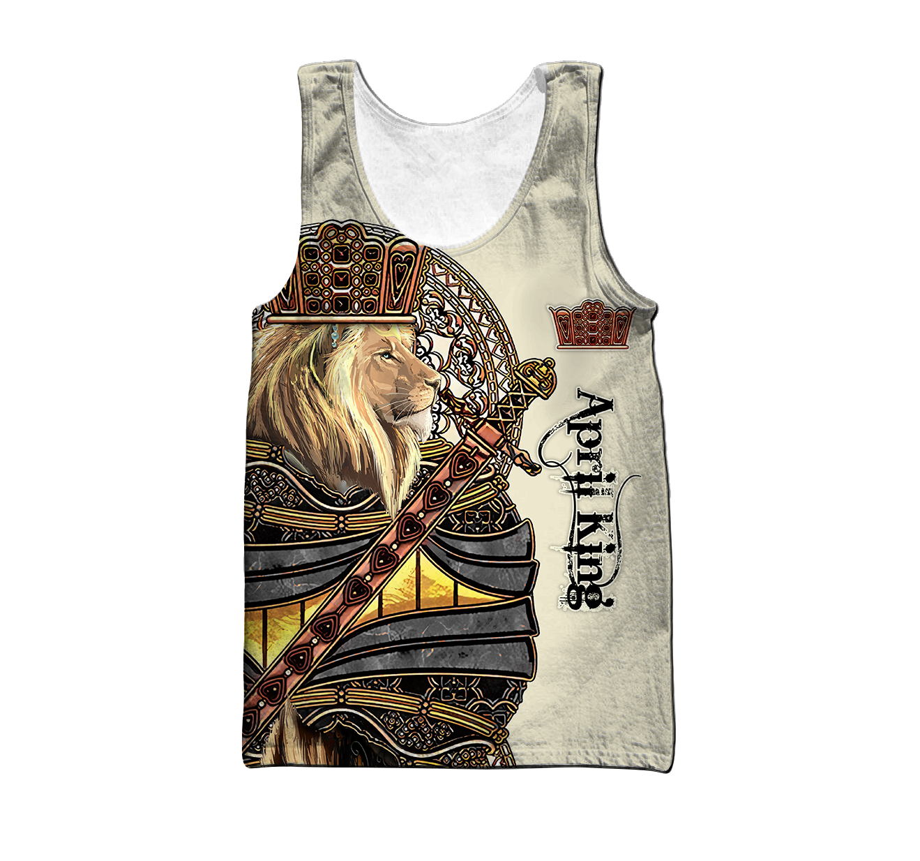 April Black King Lion  3D All Over Printed  Unisex Shirts