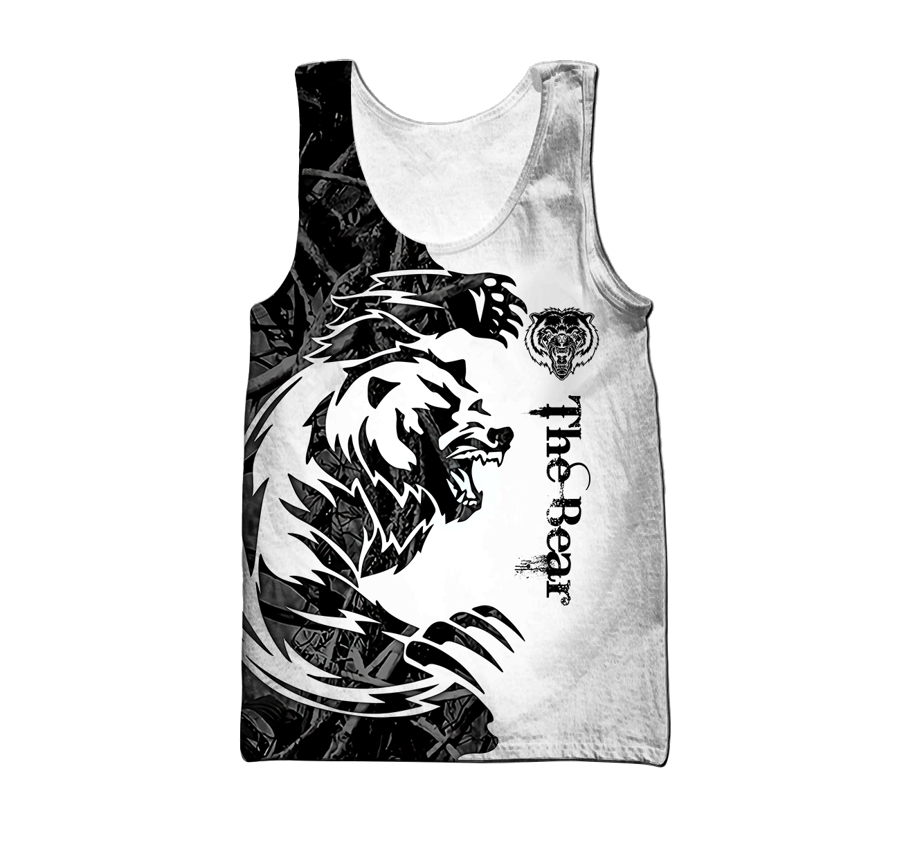 All Over Printed Bear Tatoo Hoodie MEI09262004-MEI