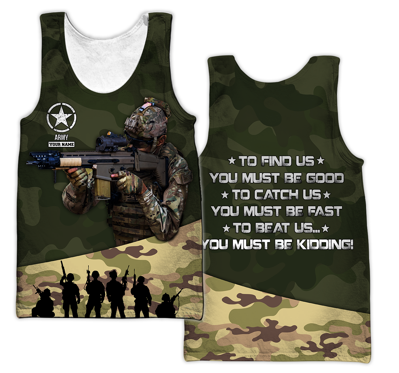 US Army US Army Veteran 3D All Over Printed Shirts For Men and Women