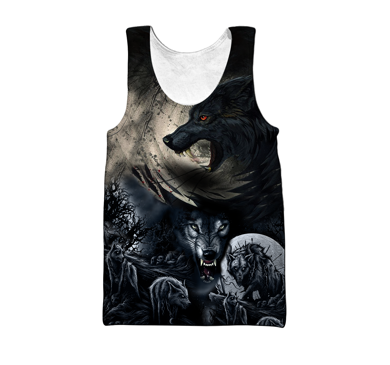 All Over Printed Mythical Wolf Hoodie VP01102001-MEI