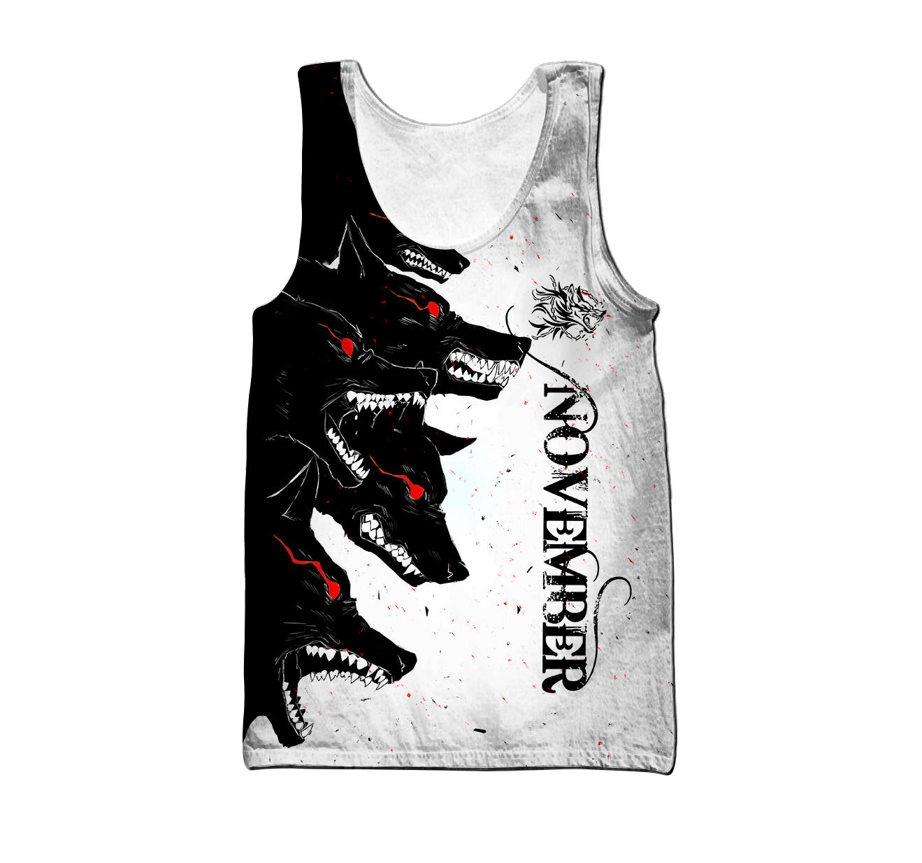 The Dark Wolf November 3D All Over Printed Unisex Deluxe Hoodie ML