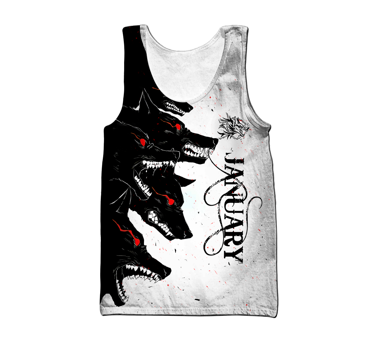 The Dark Wolf January 3D All Over Printed Unisex Deluxe Hoodie ML