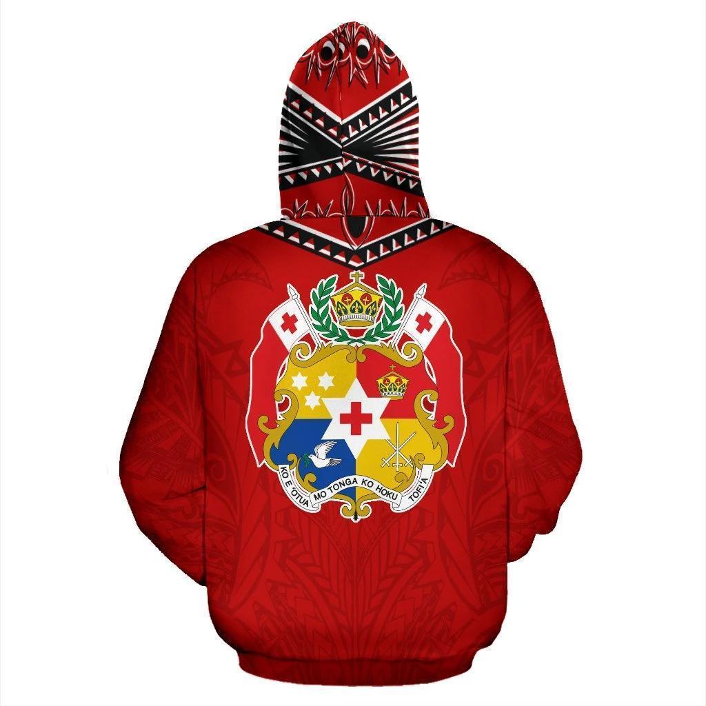 Tonga All Over Hoodie Red HC2907 - Amaze Style™-Apparel