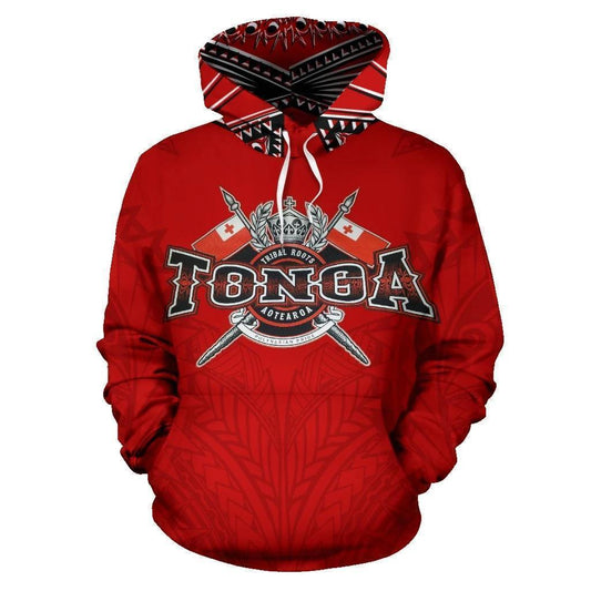 Tonga All Over Hoodie Red HC2907 - Amaze Style™-Apparel