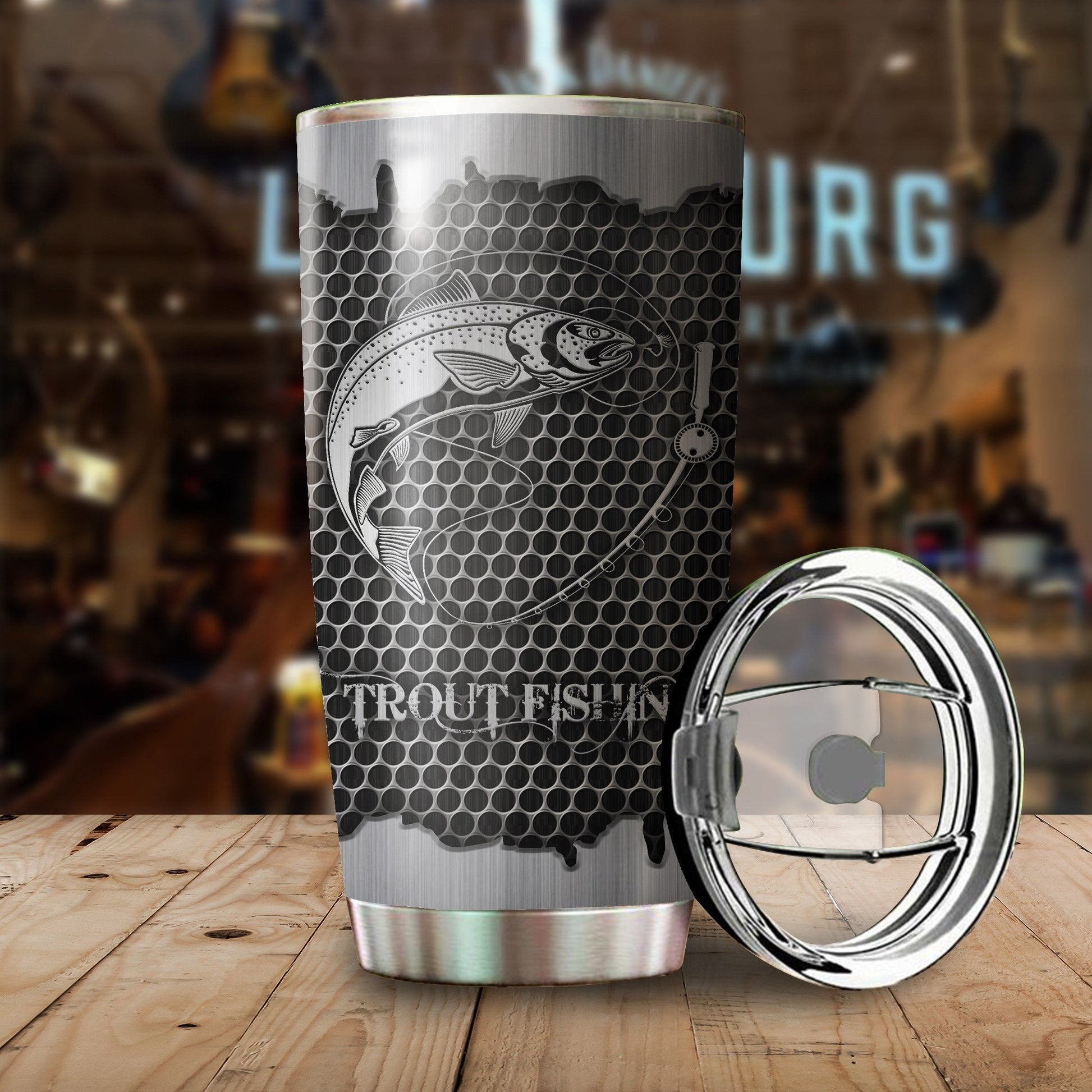 Trout Fishing Metal Stainless Steel Tumbler 20 Oz HC27510 - Amaze Style™-Tumbler