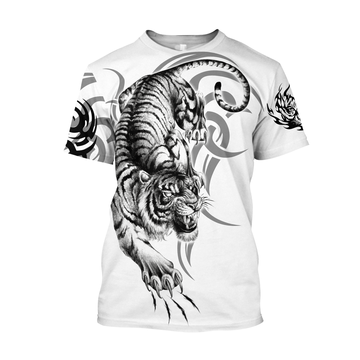 White Tiger Tattoo 3D All Over Printed  Unisex Shirts