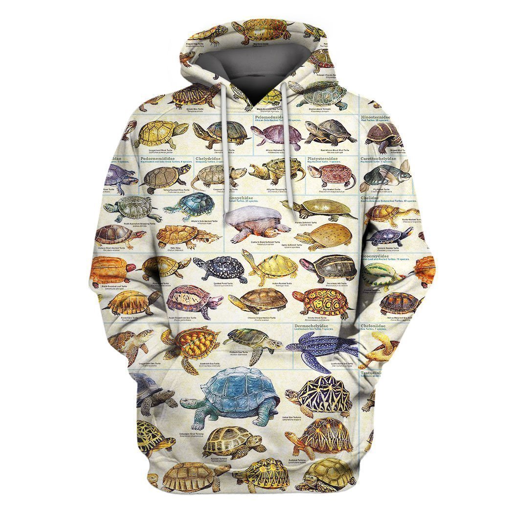 3D AOP Turtle Hoodie-Apparel-6teenth World-Hoodie-S-Vibe Cosy™