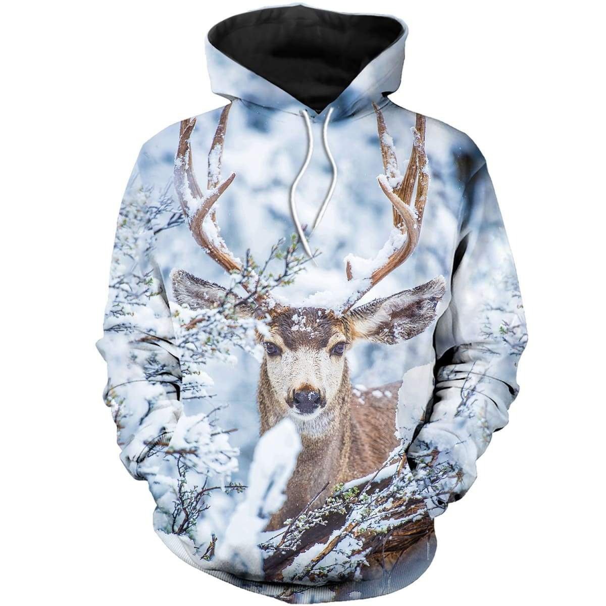 Winter Deer 3D Printed DC018 - Amaze Style™-Apparel