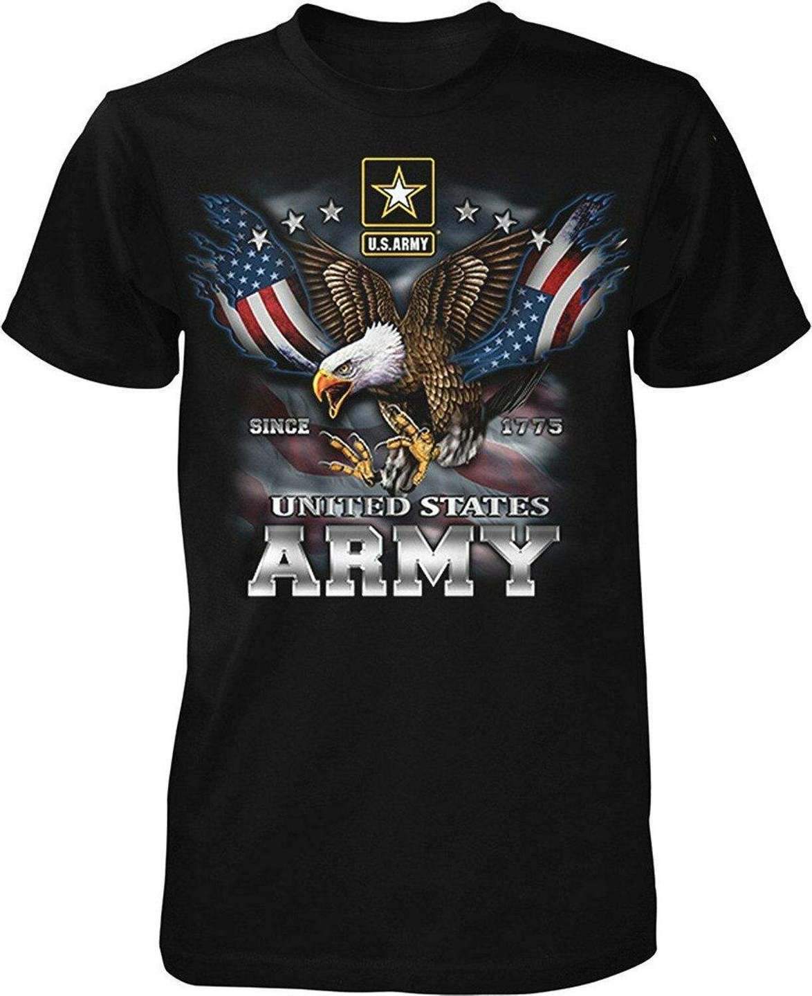 US Army Hoodie Since 1775 Eagle with American Flag Wings HC1702 - Amaze Style™-Apparel