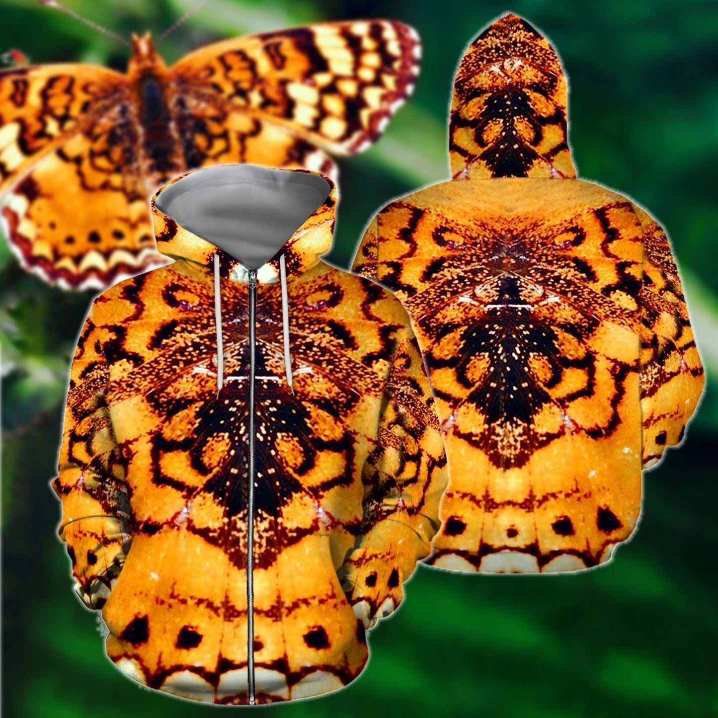 3D All Over Print Yellow Butterfly Hoodie - Amaze Style™-Apparel