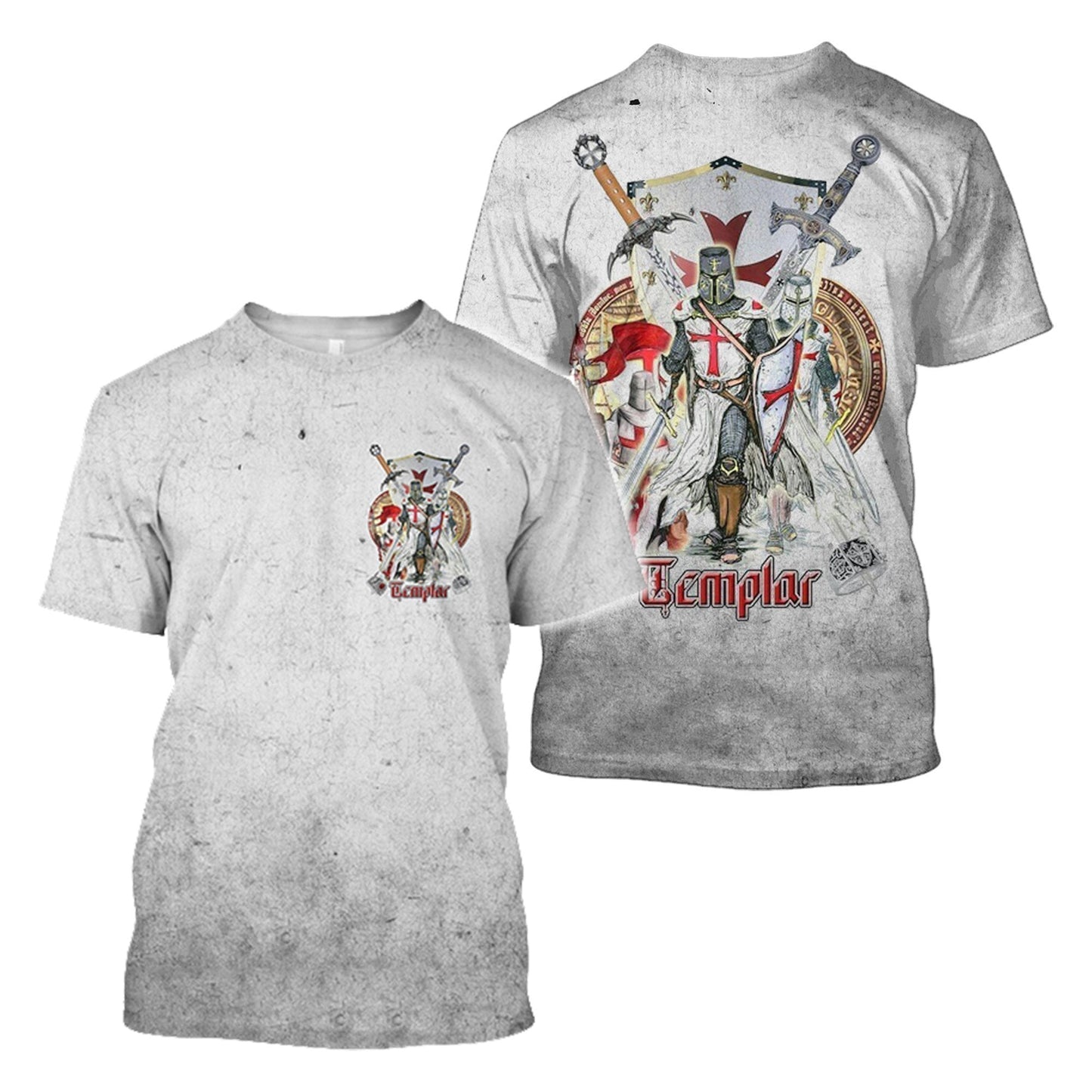 3D All Over Printed Knight Templar Art - Amaze Style™-Apparel