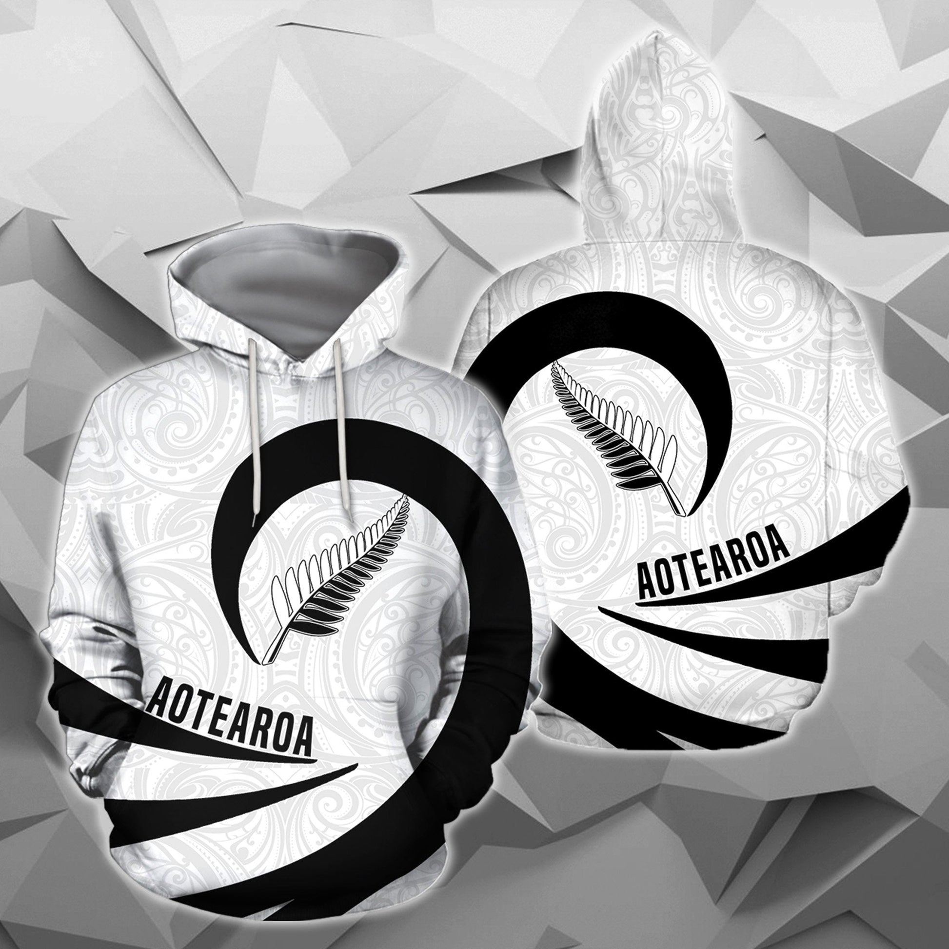 Aotearoa Hoodie Silver Fern Roll Into My Heart PL03 - Amaze Style™-Apparel