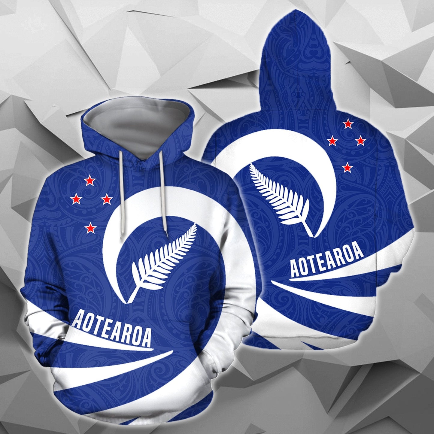 Aotearoa Hoodie Silver Fern Roll Into My Heart Zip-Up 02 TH5 - Amaze Style™-Apparel