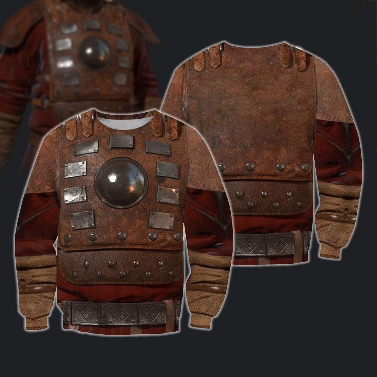 3D All Over Print Armor Mongol Warrior Hoodie - Amaze Style™-Apparel