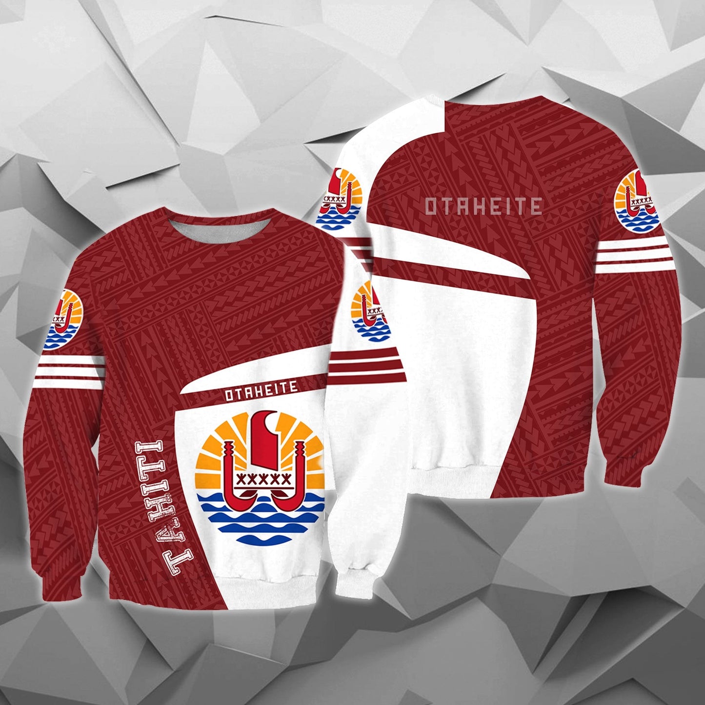 Tahiti French Polynesia Zip-up Hoodie - Premium Style J1 - Amaze Style™-Apparel