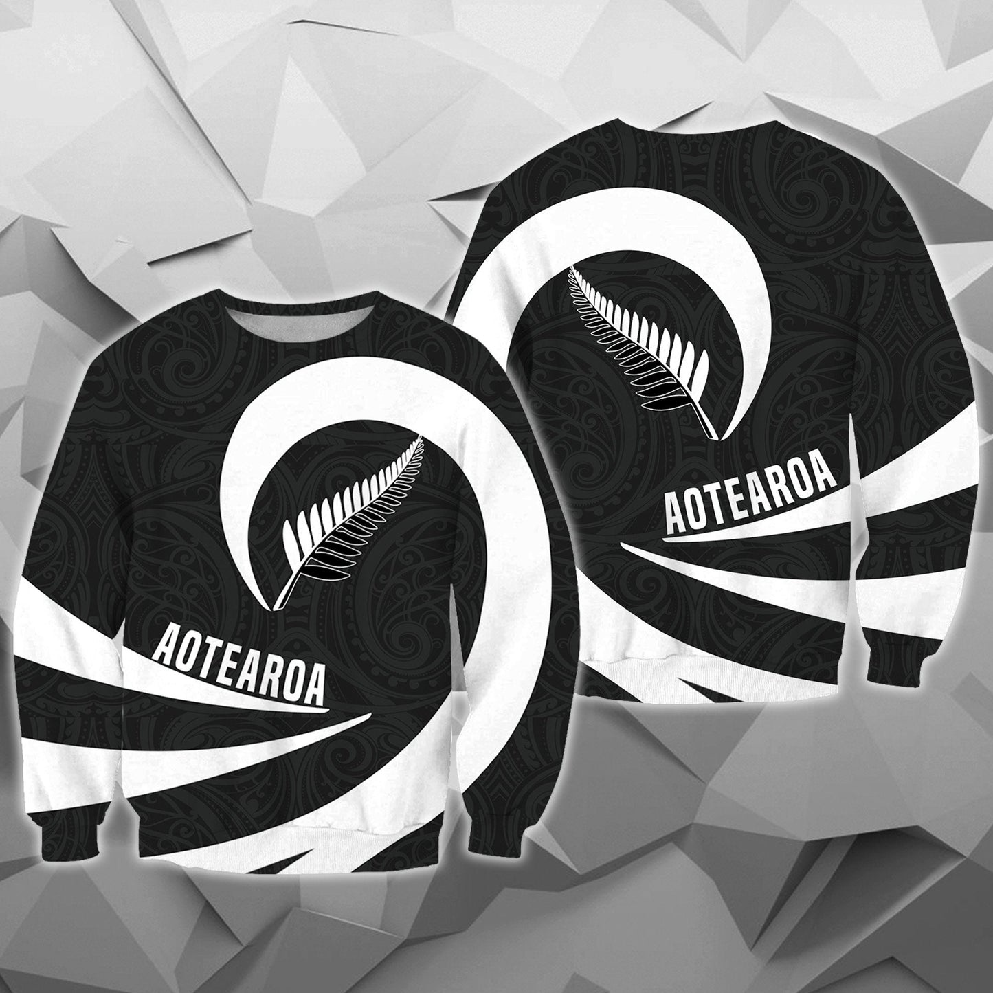 Aotearoa Hoodie Silver Fern Roll Into My Heart PL 01 - Amaze Style™-Apparel