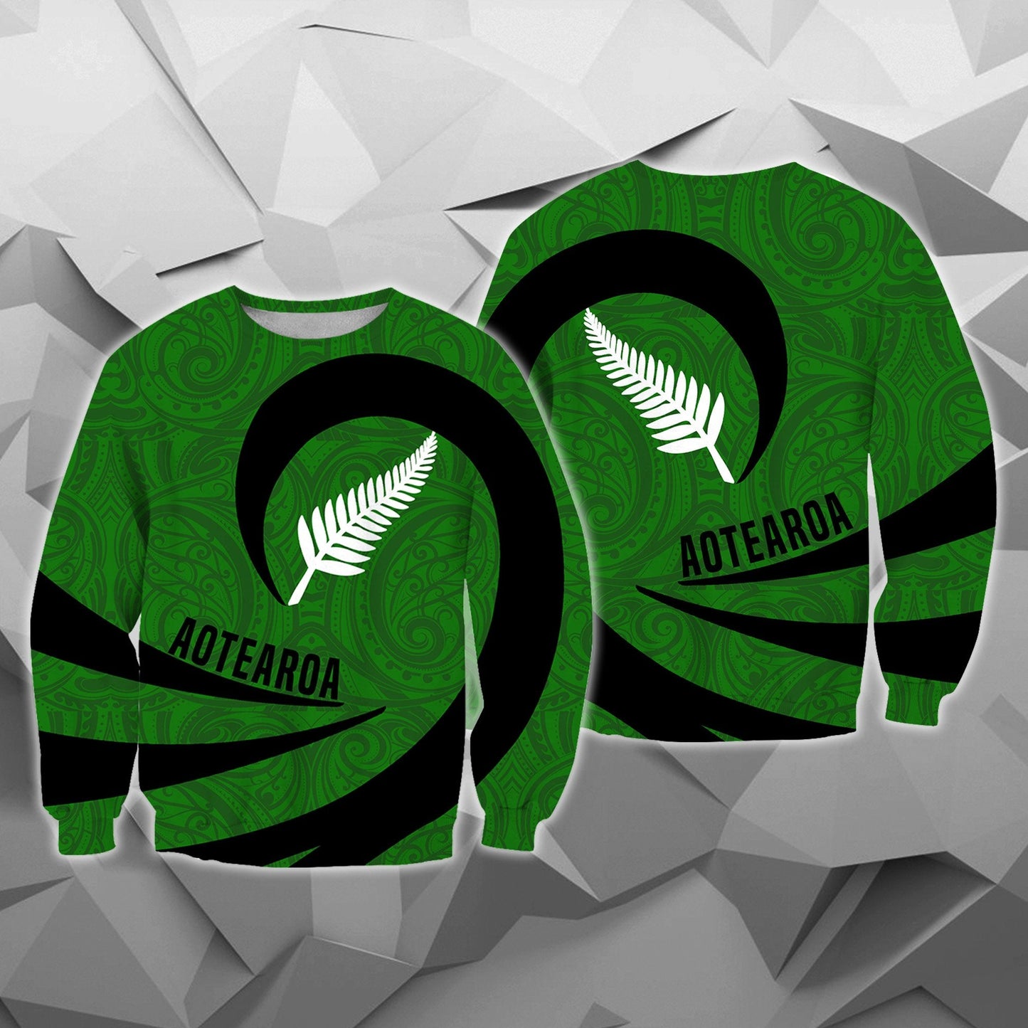 Aotearoa Hoodie Silver Fern Roll Into My Heart PL04 - Amaze Style™-Apparel