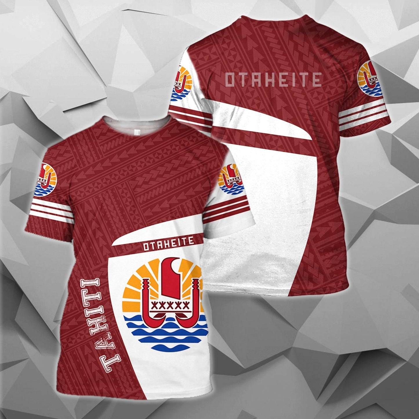 Tahiti French Polynesia Zip-up Hoodie - Premium Style J1 - Amaze Style™-Apparel