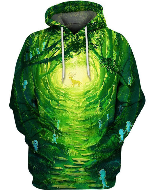 Spirit Of The Forest-ghibli-VIO STORE-Hoodie-S-Vibe Cosy™