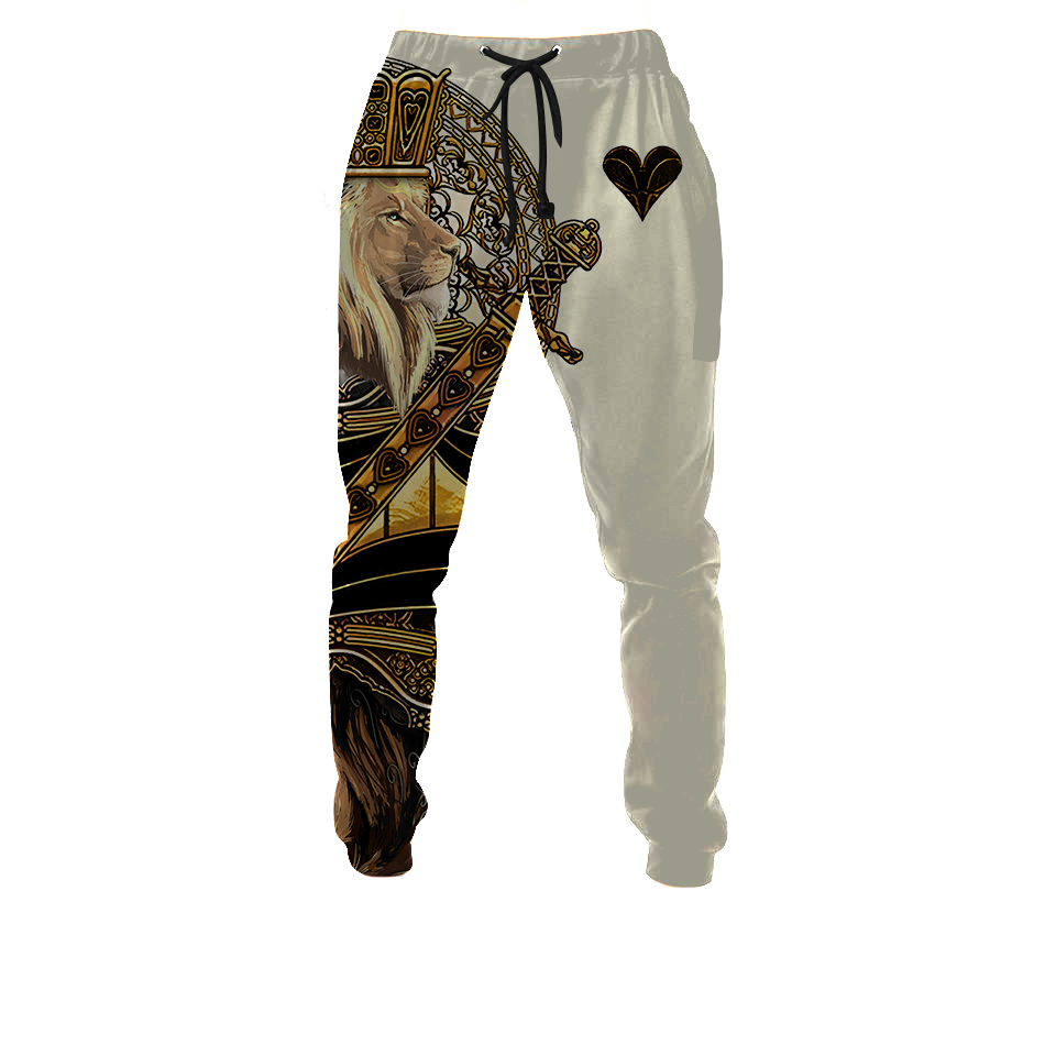 Yellow Alpha King Heart Lion  3D All Over Printed Unisex Shirts