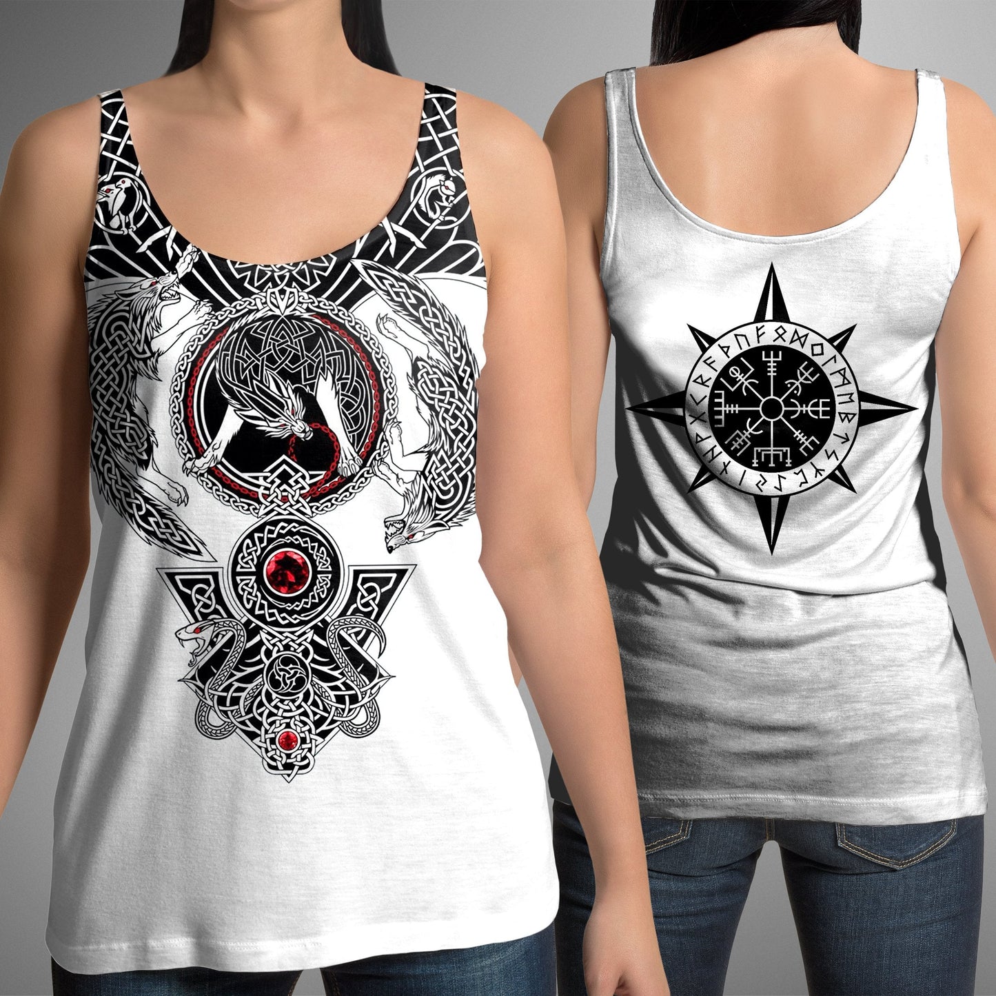 All Over Printed Viking Tattoo Shirts - Amaze Style™-Apparel