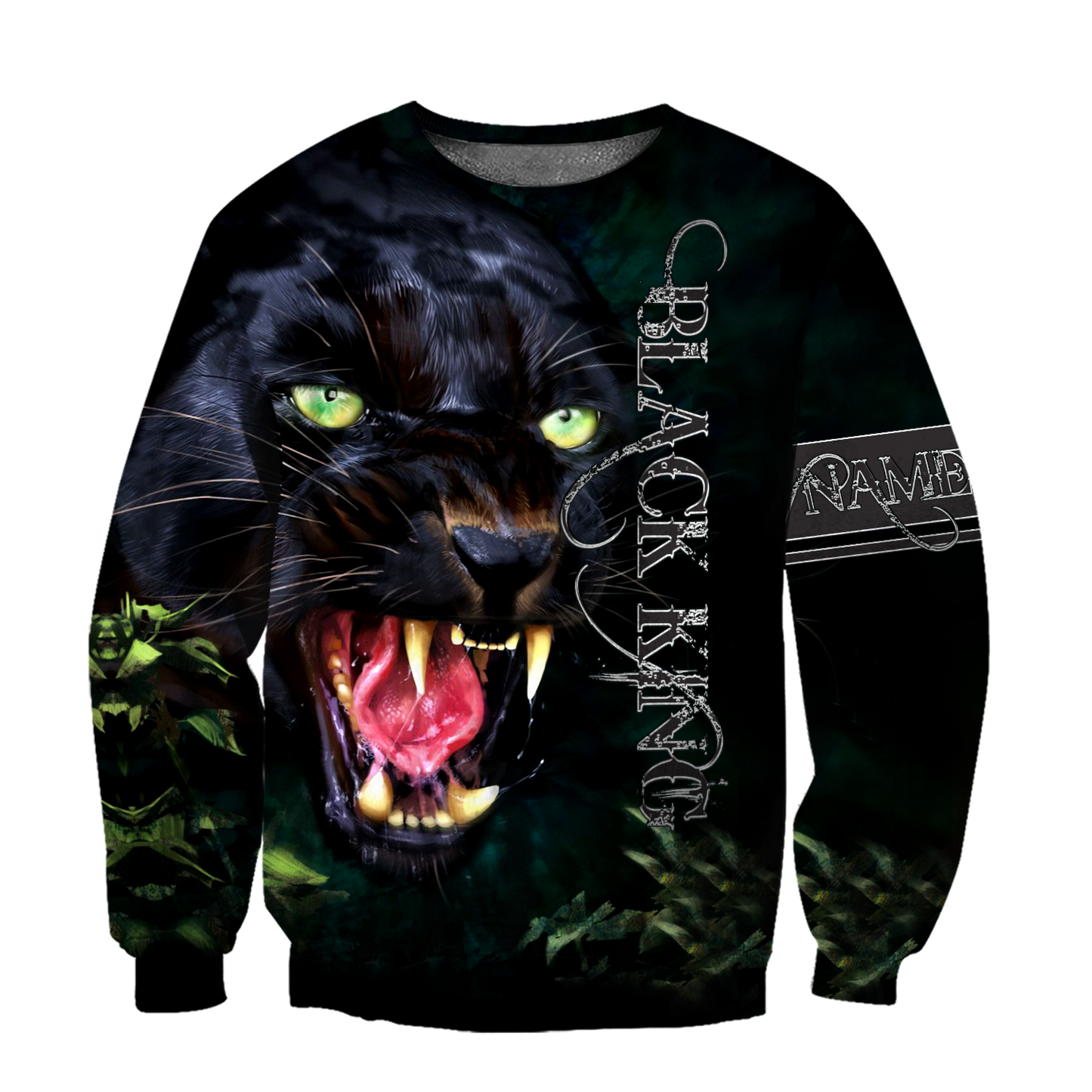 Black King Panther Personalized Unisex Deluxe Hoodie ML