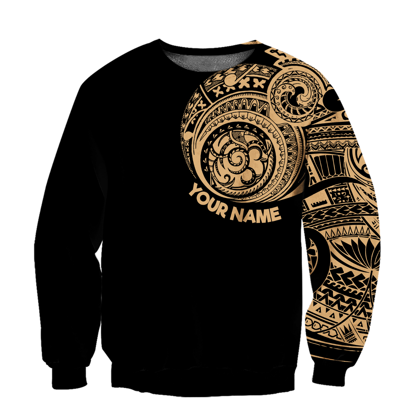Amazing Polynesian Traditional Tattoo Personalized Unisex Deluxe Hoodie ML