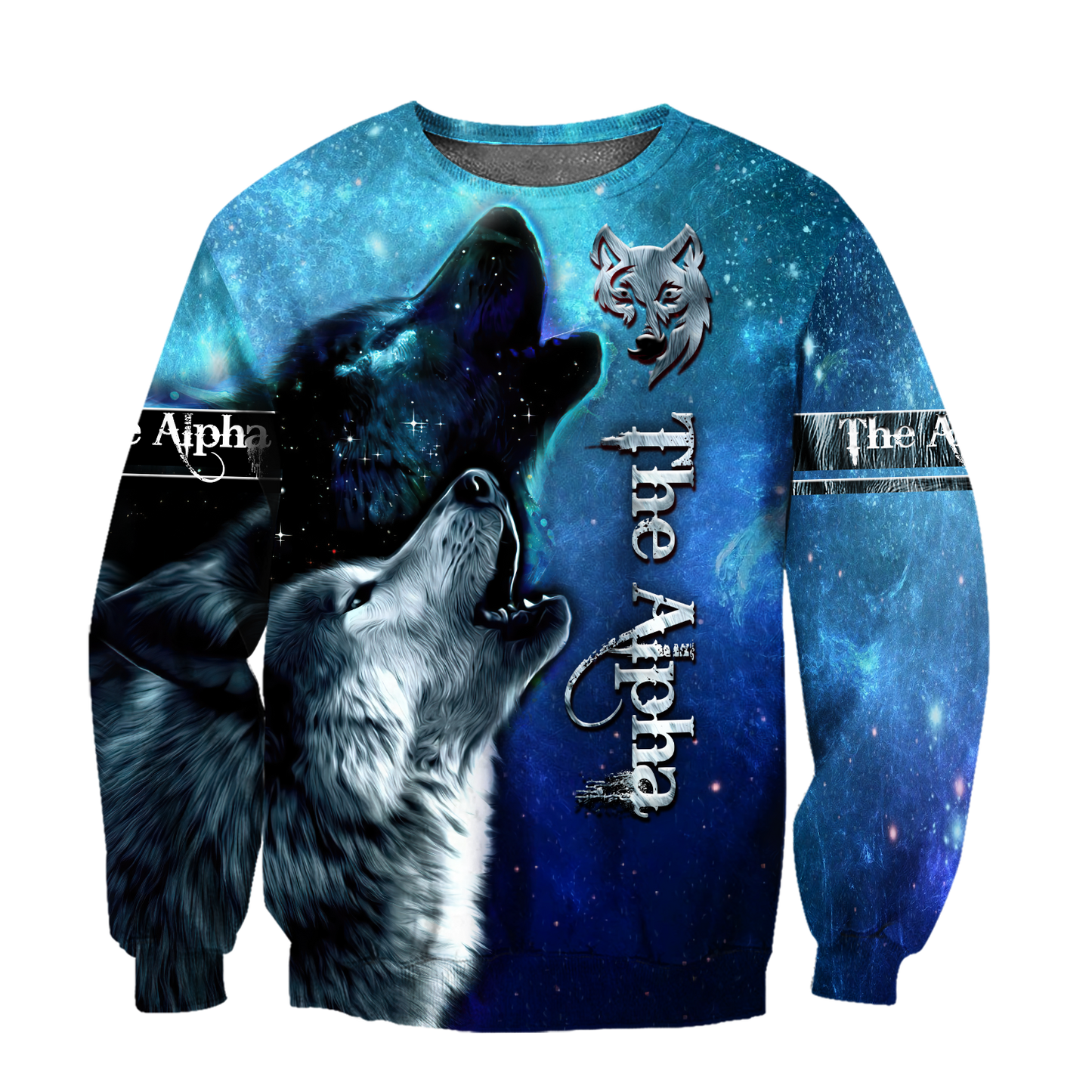 The Alpha Wolf 3D All Over Printed Unisex Deluxe Hoodie ML