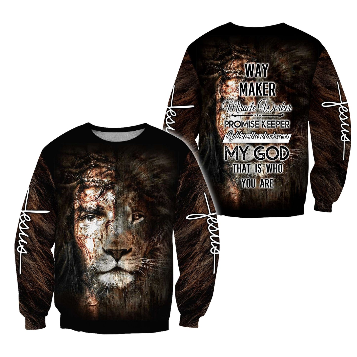 Way Maker, Miracle Worker - Christian - 3D All Over Printed Style for Men and Women