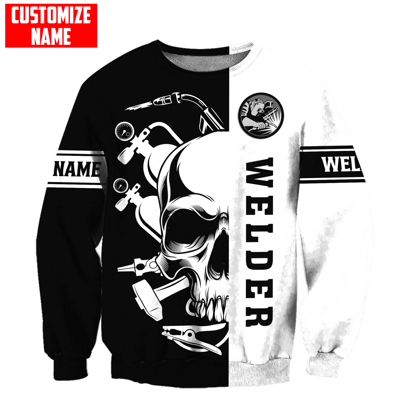 Tmarc Tee Personalized Welder Apparel Skull Welding