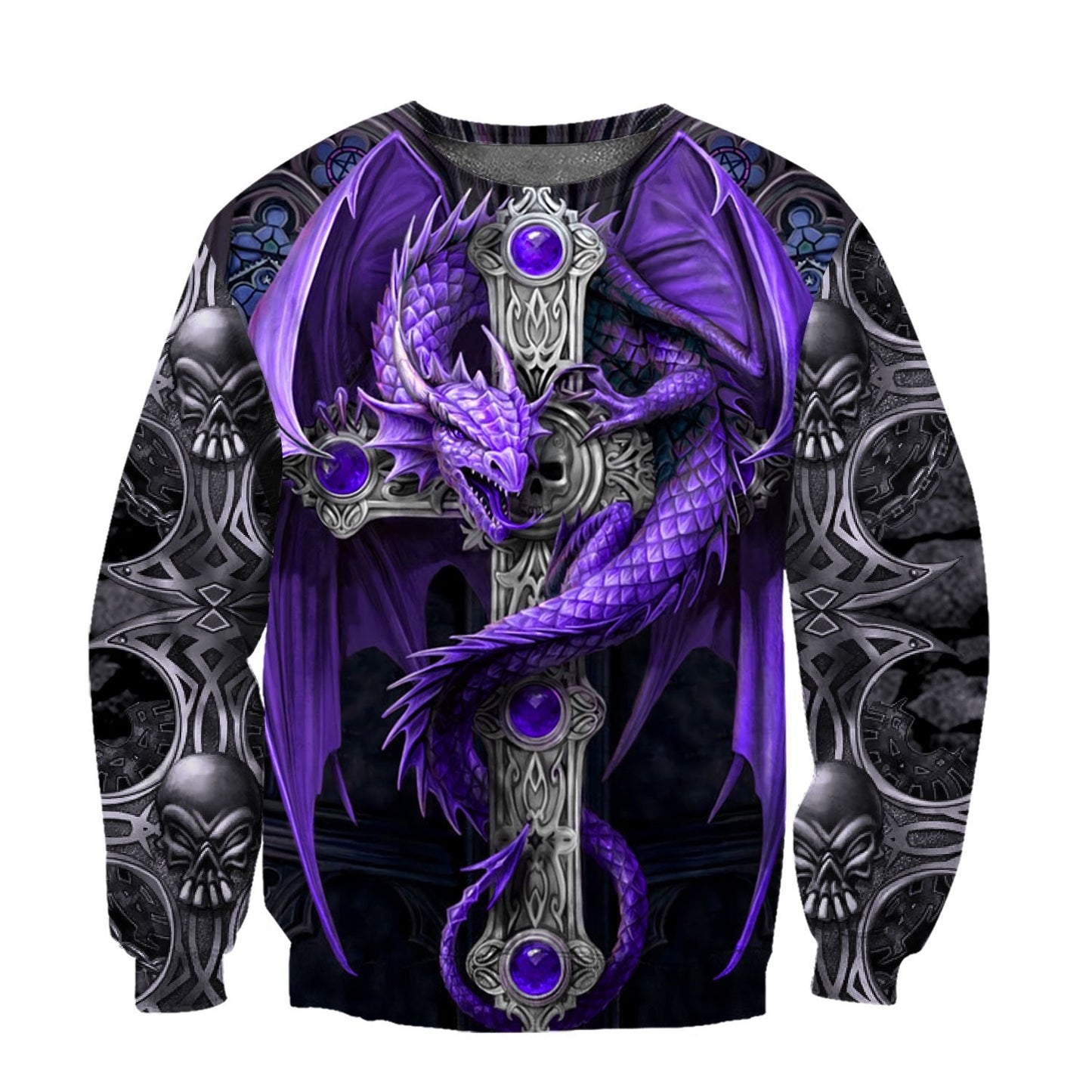 Tmarc Tee Dungeons and Dragons Purple Tattoo 3D All Over Printed Shirts