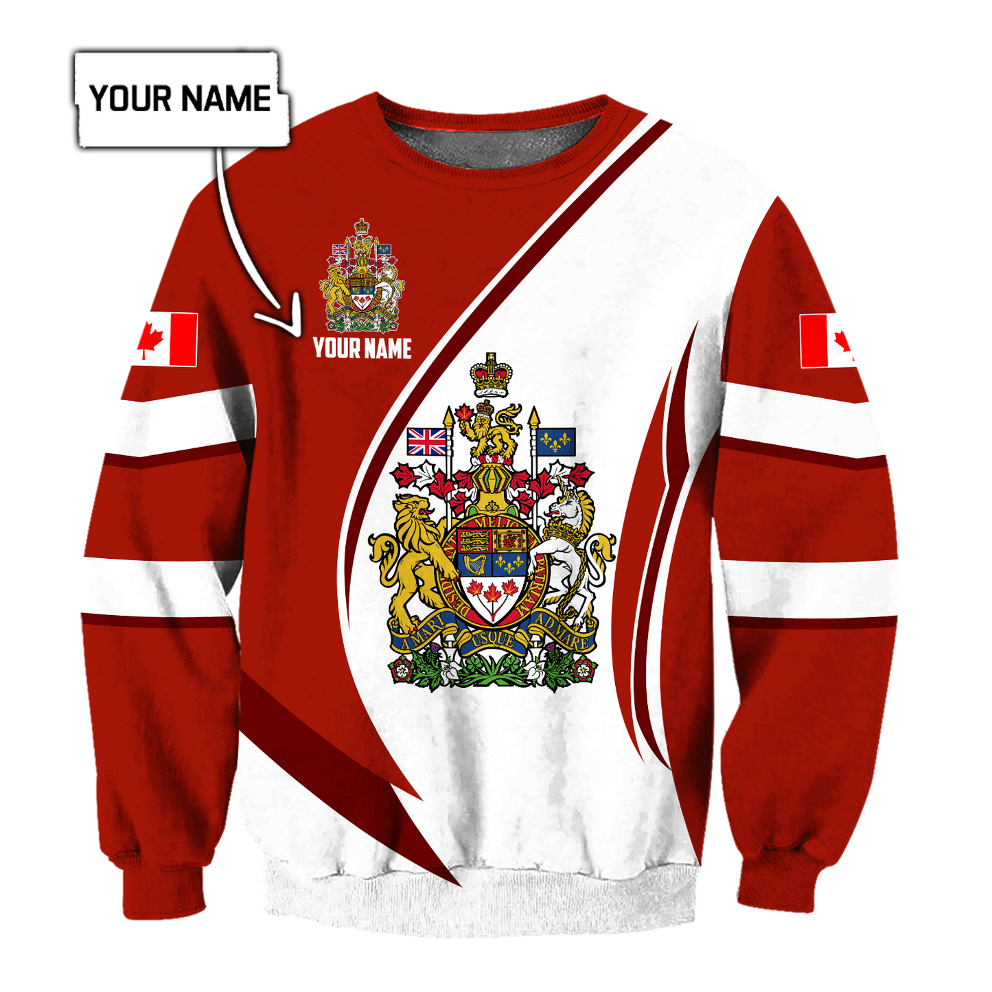 Canada Day No31 Personalized Coast Of Arm Pullover Premium Unisex Hoodie