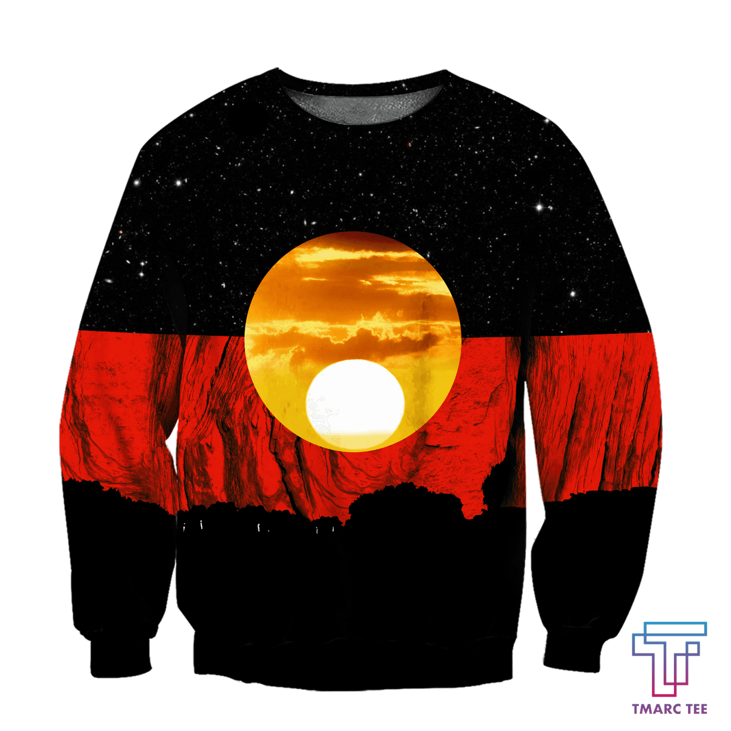 Tmarc Tee Australia Koori Kangaroo Aboriginal Flag™ All Over Print Hoodies HC