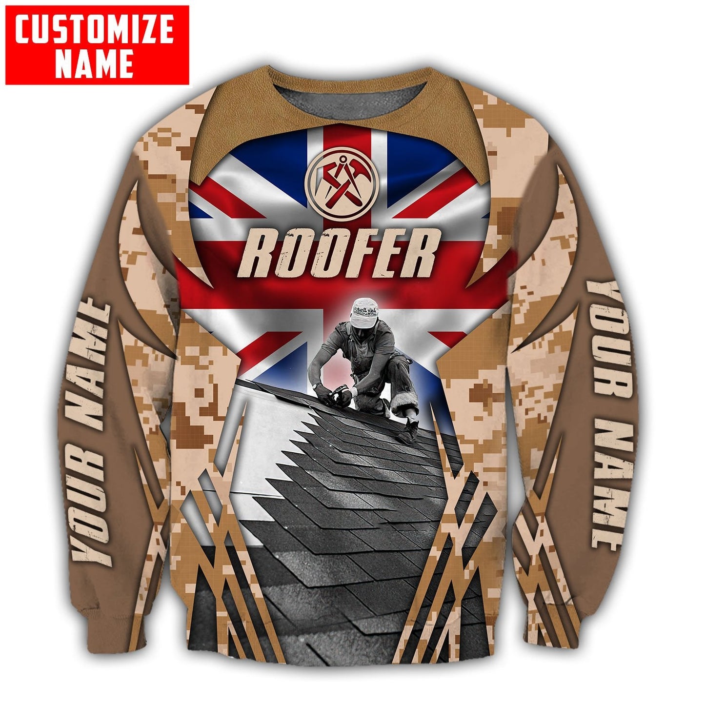 Tmarc Tee Premium Unisex All Over Printed Roofer Shirts England Roofer NTN07122103