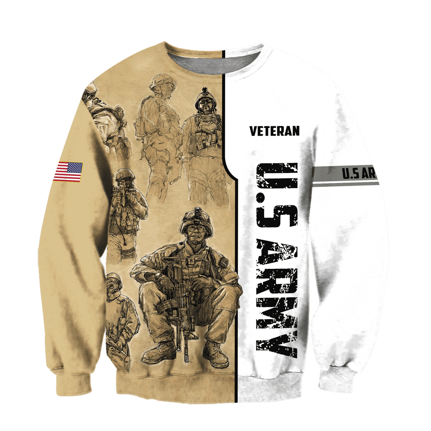 US Veteran 3D All Over Printed Unisex Hoodie
