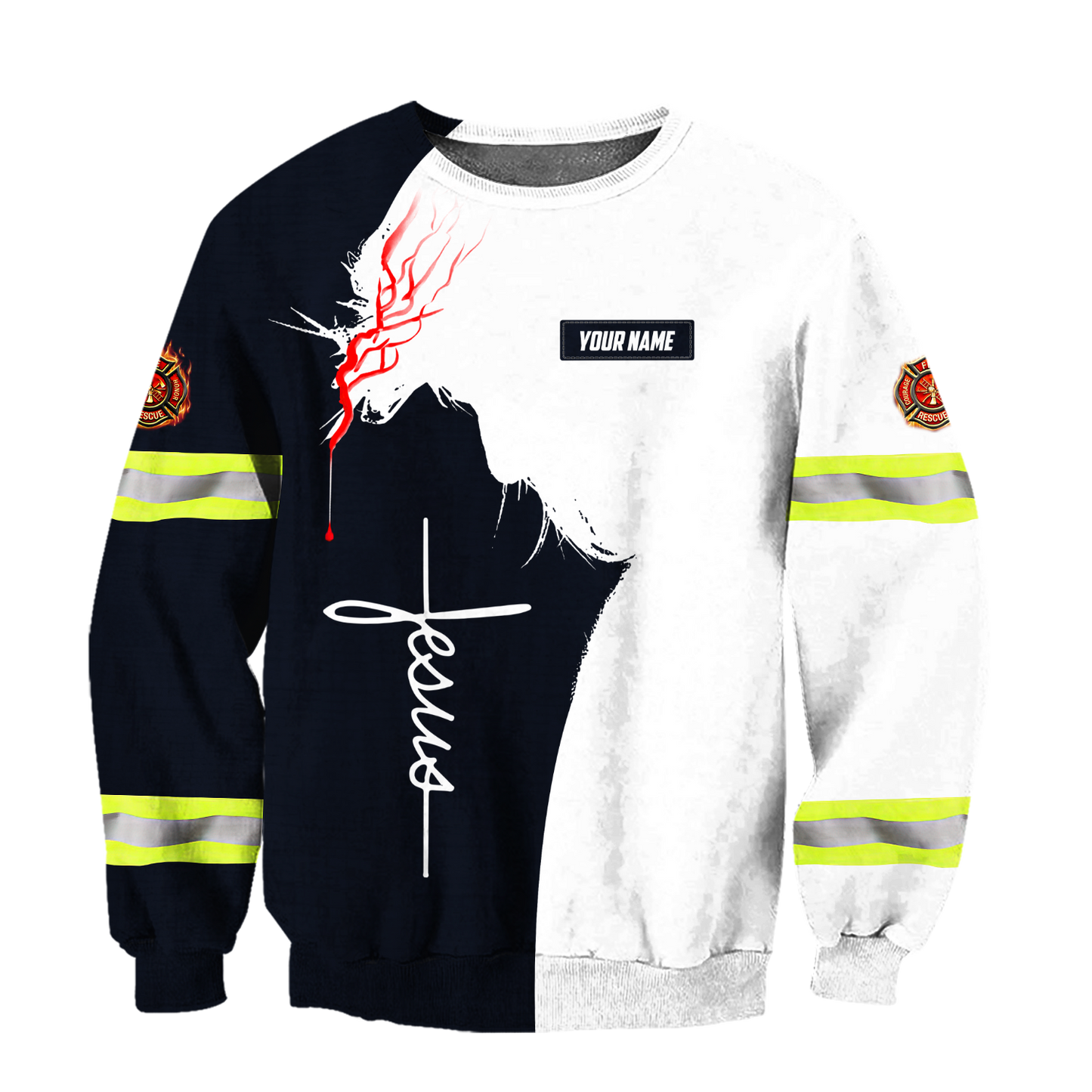 Customize Name Firefighter 3D All Printed Hoodie For Men And Women MH08012003