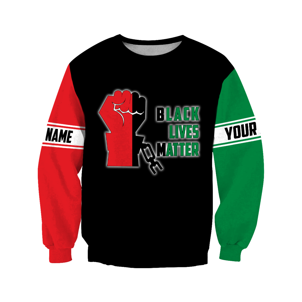 African American Persionalized Your Name 3D All Over Printed Shirts JJ21052101 KT