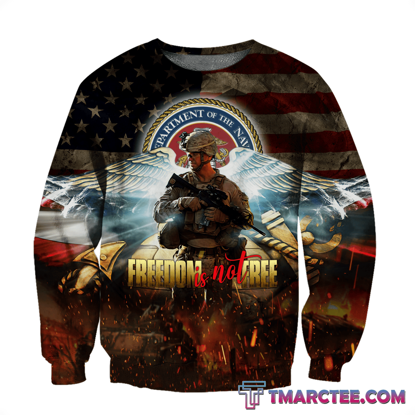 Veteran Freedom is not Free 3D All Over Printed Unisex Shirts