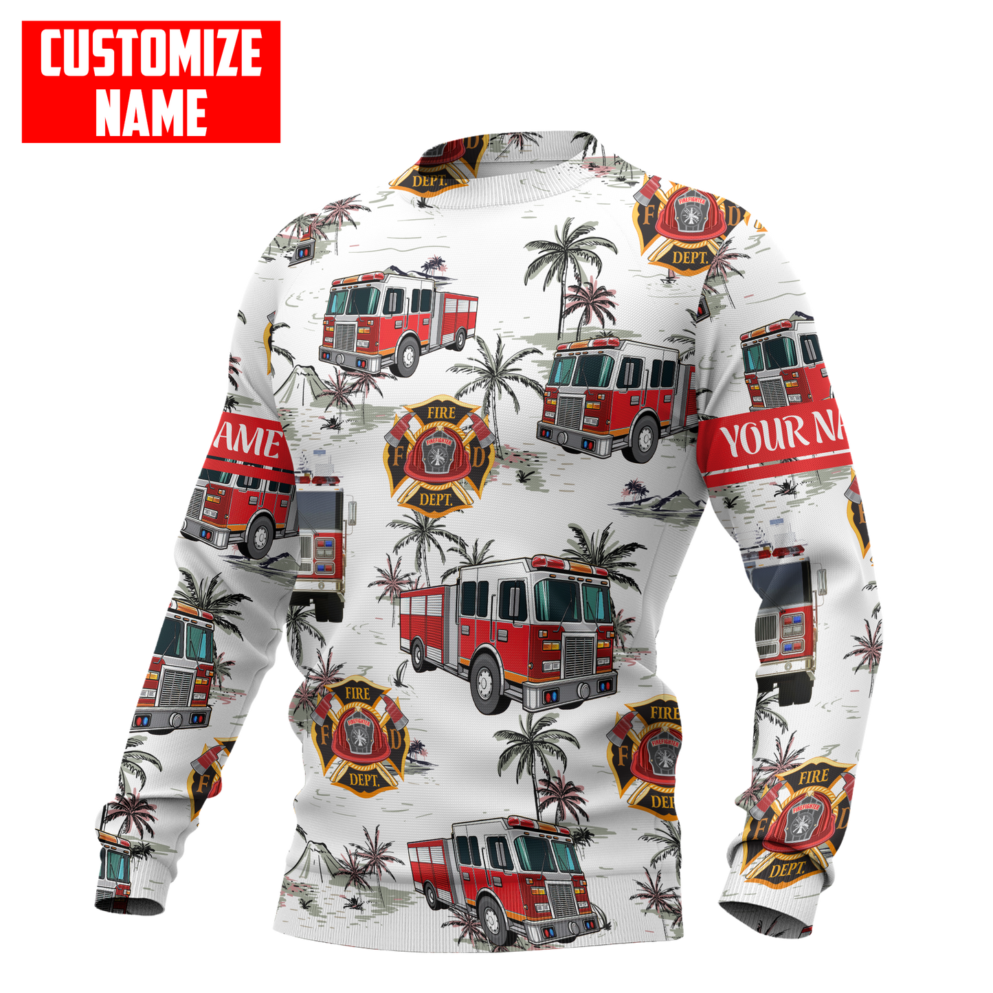 Customize Name Firefigher Hoodie For Men And Women