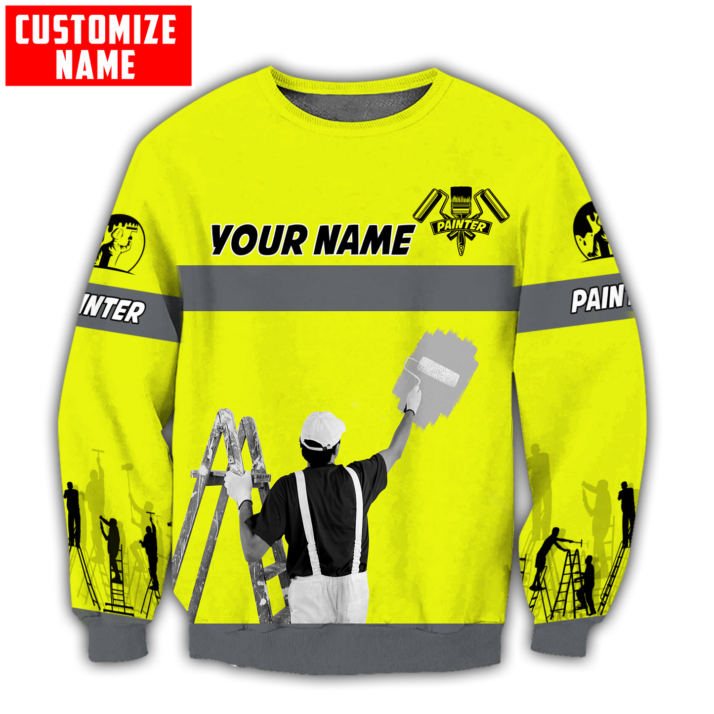 Tmarc Tee Personalized Name Painter 3D All Over Printed Unisex Shirts