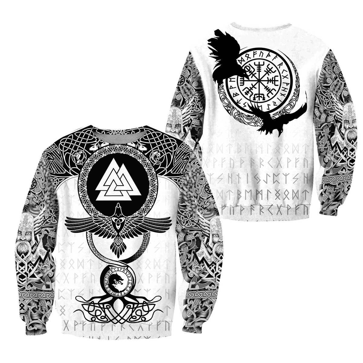 Viking Warrior Tattoo 3d All Over Printed