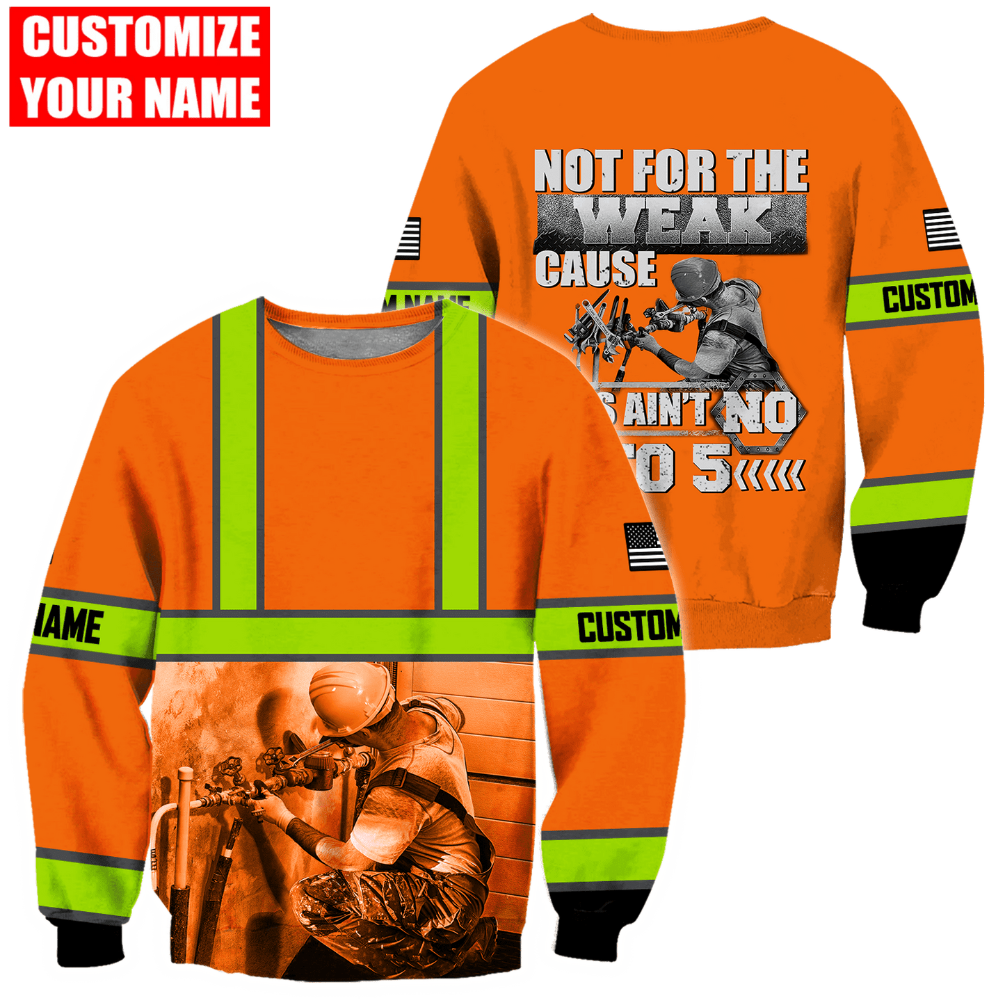 Tmarc Tee Personalized Plumber Safety Apparel