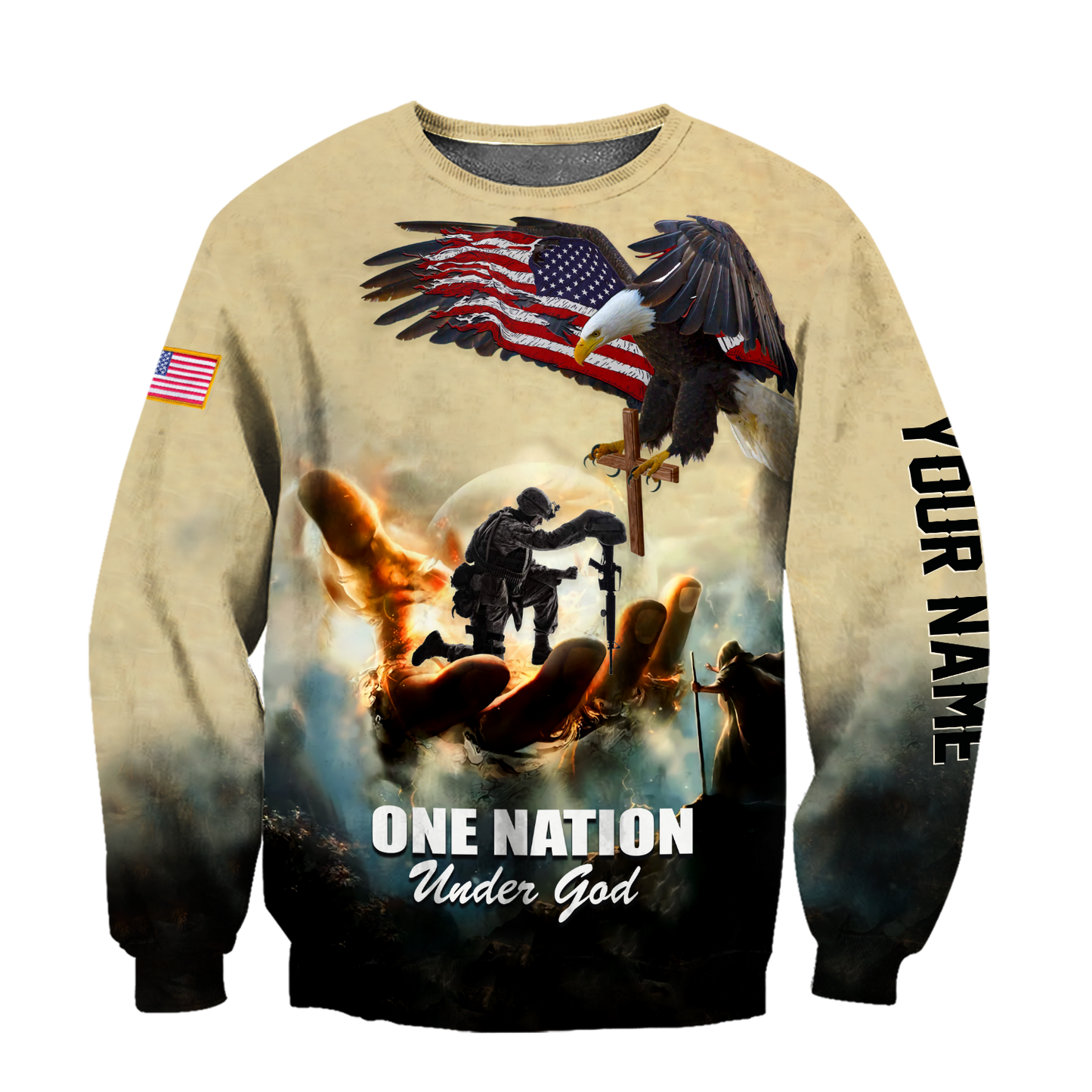 US Army Veteran Personalized name 3D All Over Printed Unisex Shirts