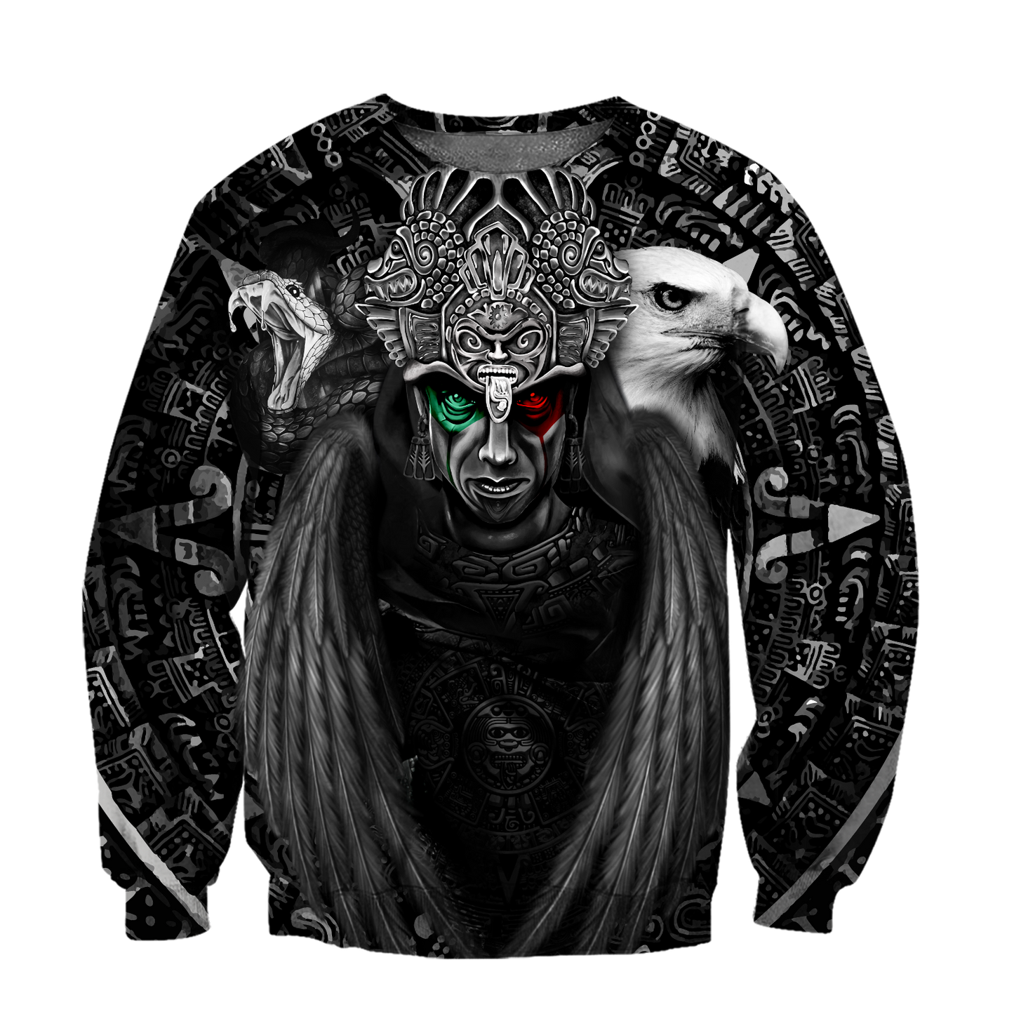 Aztec Warrior 3D All Over Printed Shirts For Men And Women