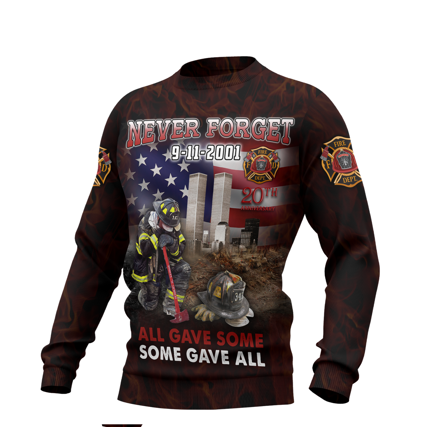Customize Name Firefighter Hoodie For Men And Women