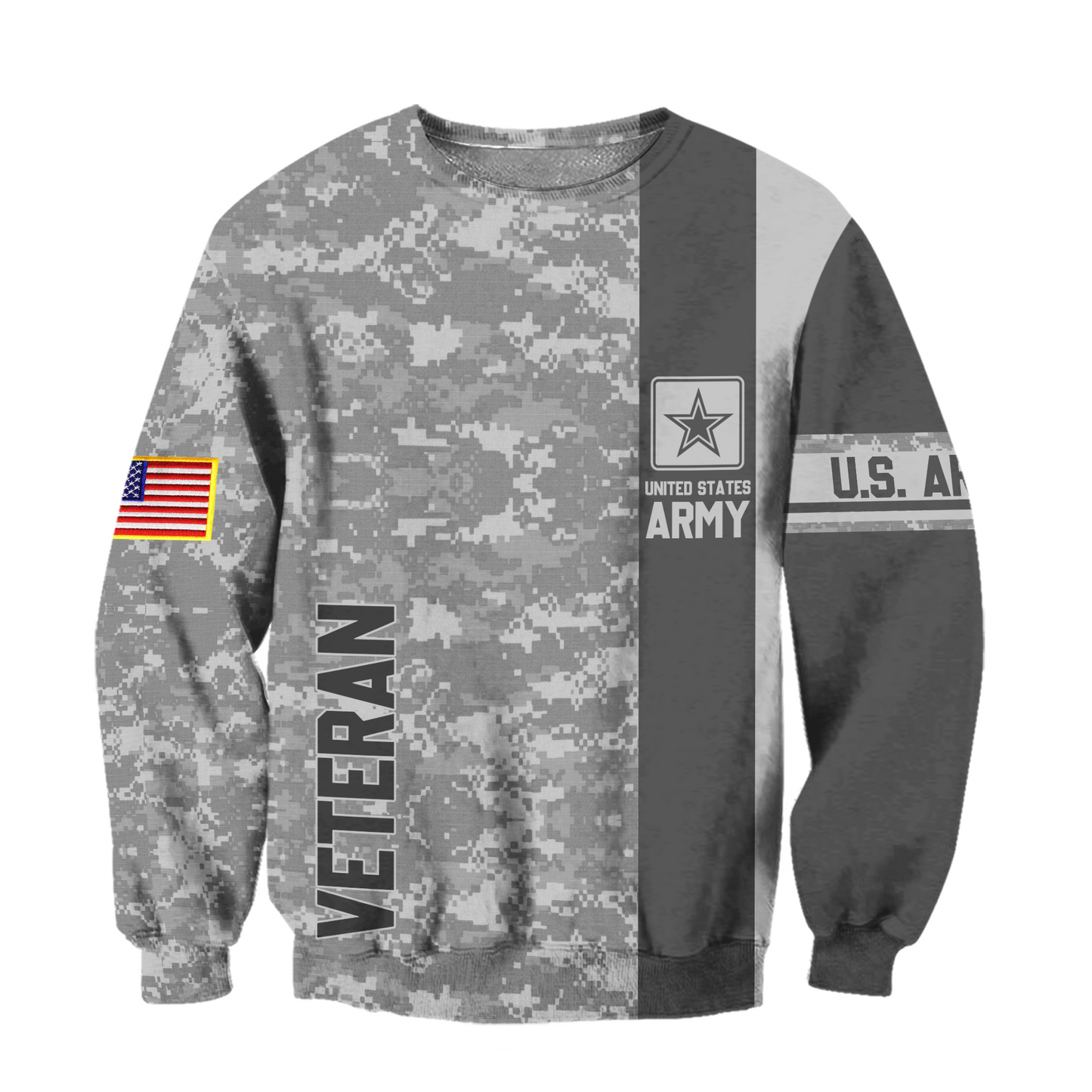 Premium Unique US Army Veteran Polo All Over Printed