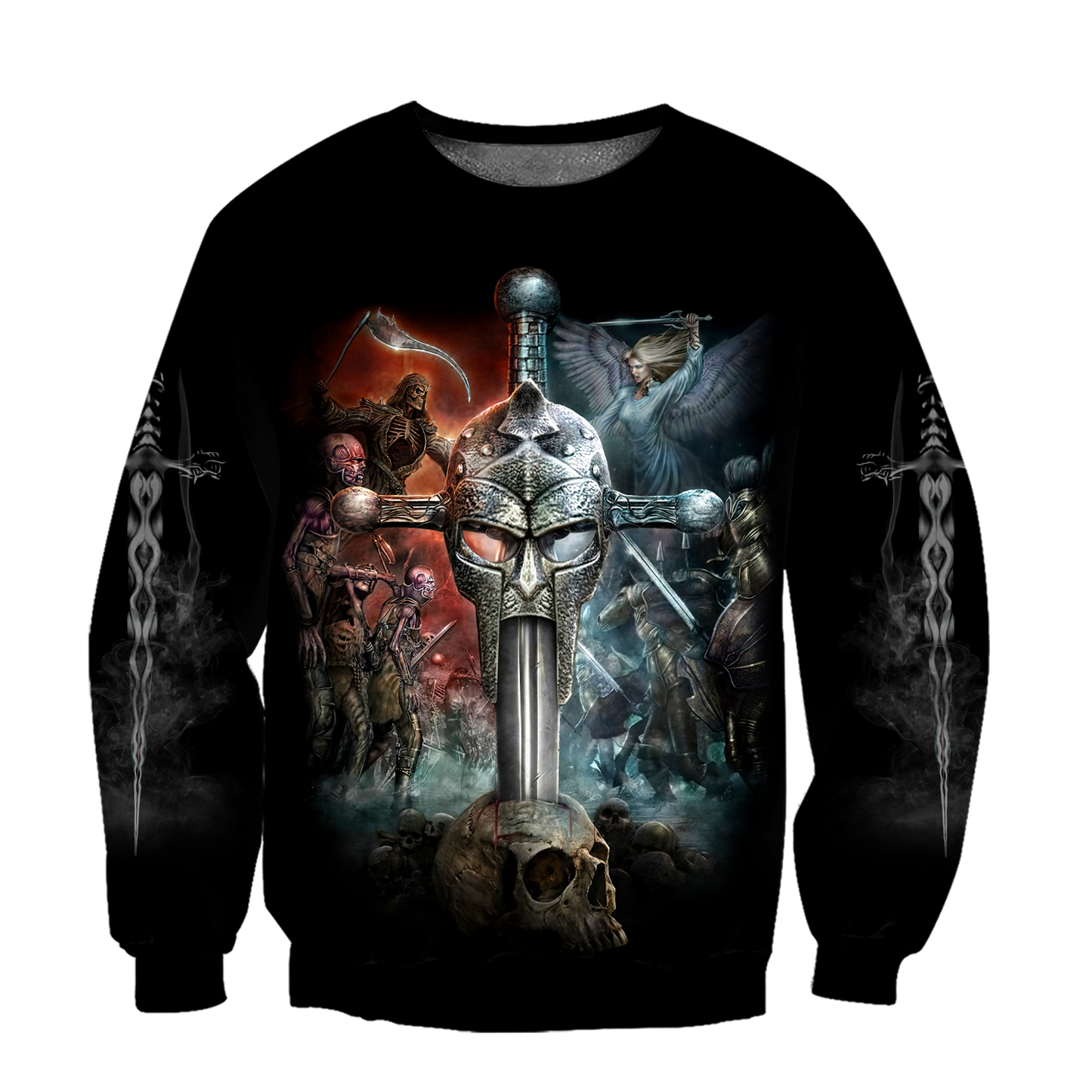 Warrior Skull Hoodie For Men And Women MH27022104