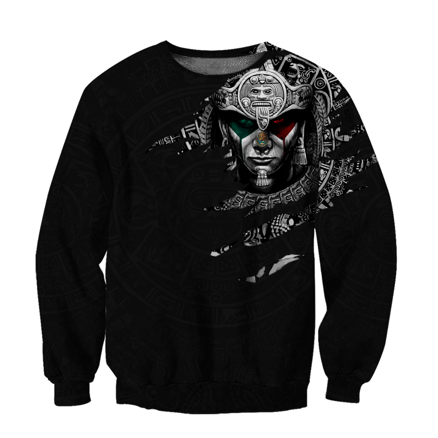 Aztec Warrior 3D All Over Printed Hoodie